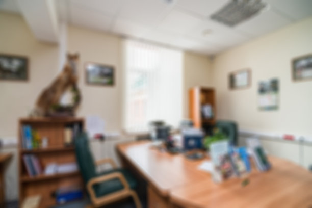 普通写字楼内部背景模糊图片下载