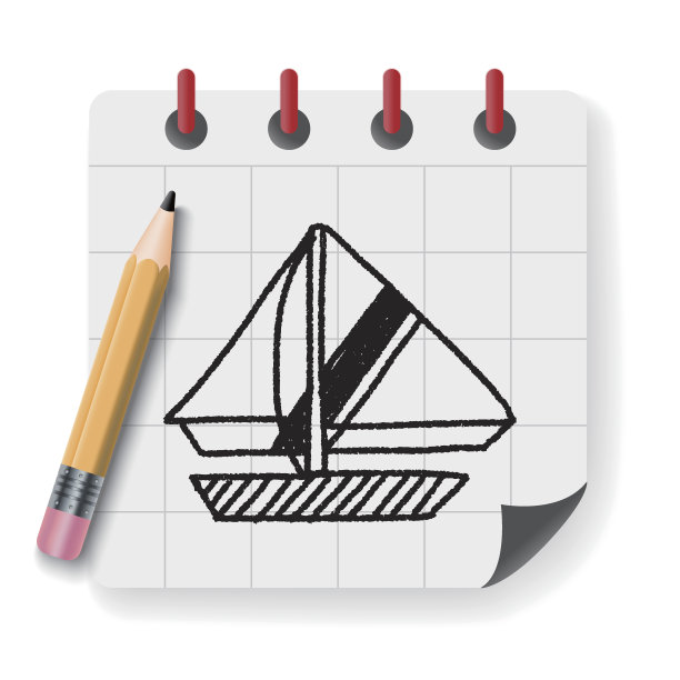 涂鸦帆船图片下载