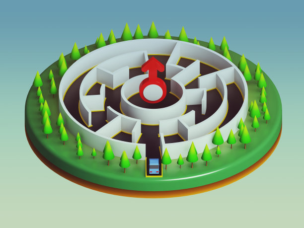 汽车即将进入迷宫图片下载