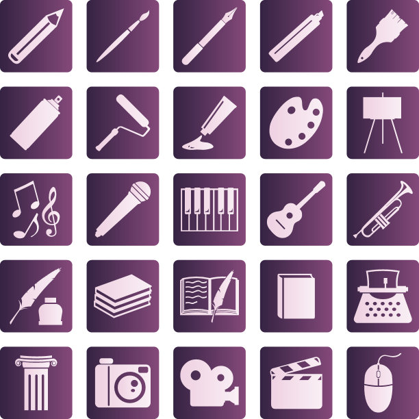 艺术图标矢量素材图片下载