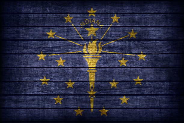 印地安纳旗花纹木板纹理，复古复古风格图片下载