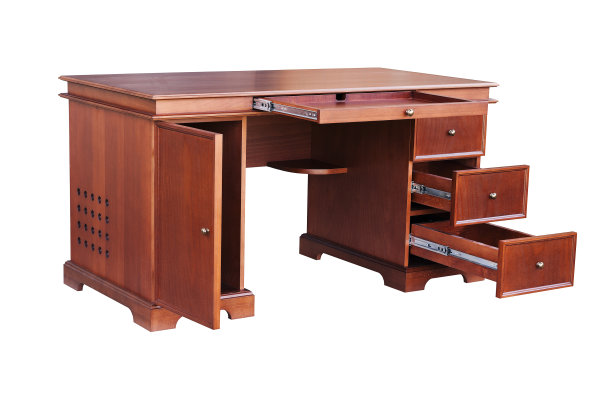 带扩展抽屉的电脑桌图片下载