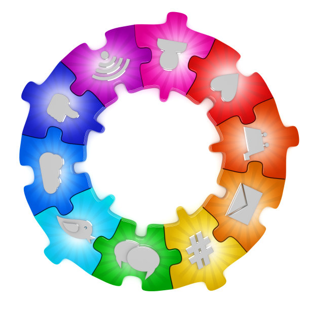 社交媒体网络谜题图片下载