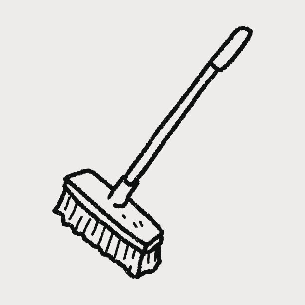 清洁刷涂鸦图片下载