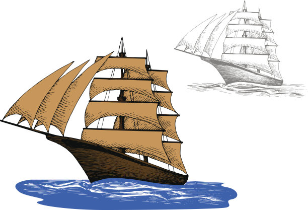 航行在碧波中图片下载