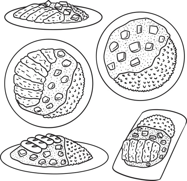 向量咖喱饭图片下载