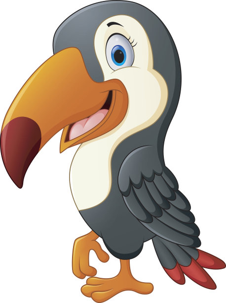 有趣的巨嘴鸟鸟纸盒图片下载