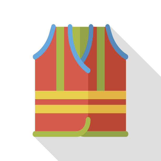 安全背心平面图标图片下载