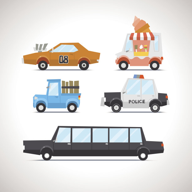 汽车平面图标设置2图片下载