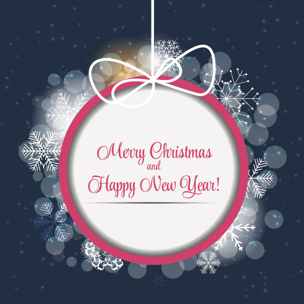 圣诞和新年背景。矢量图图片下载