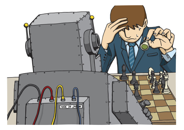 人类与AI的象棋对决图片下载