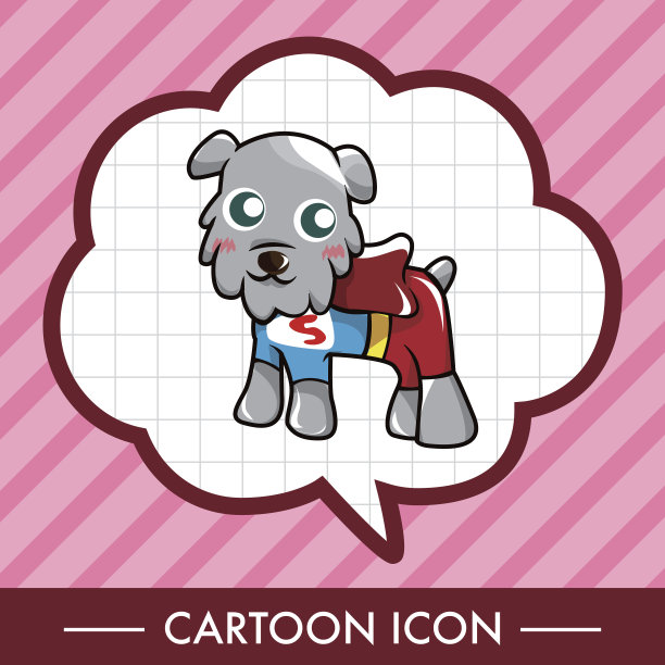 动物狗卡通主题元素图片下载