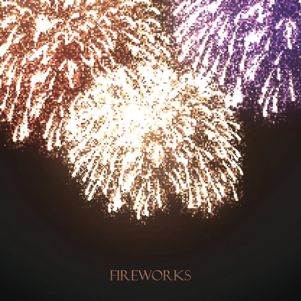 烟花节日插图图片下载