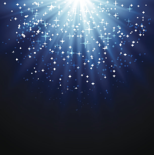 抽象的魔术光背景与星星素材图片
