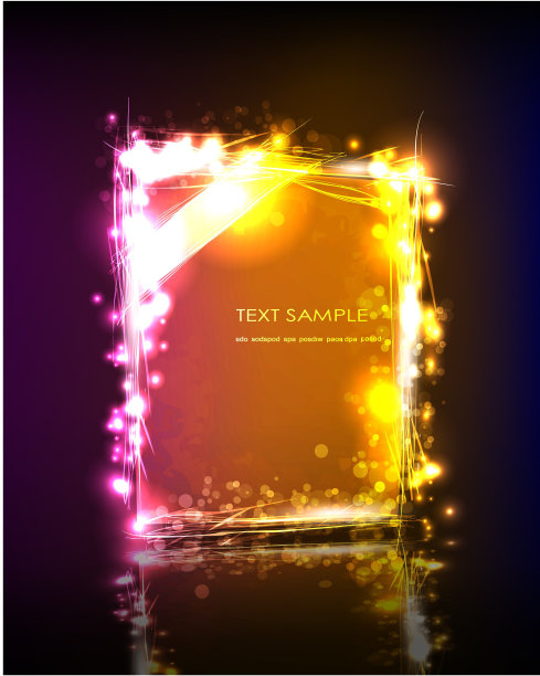 霓虹气泡文本图片下载