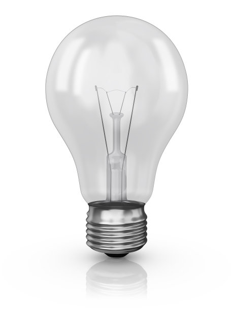 白色背景上的灯图片下载