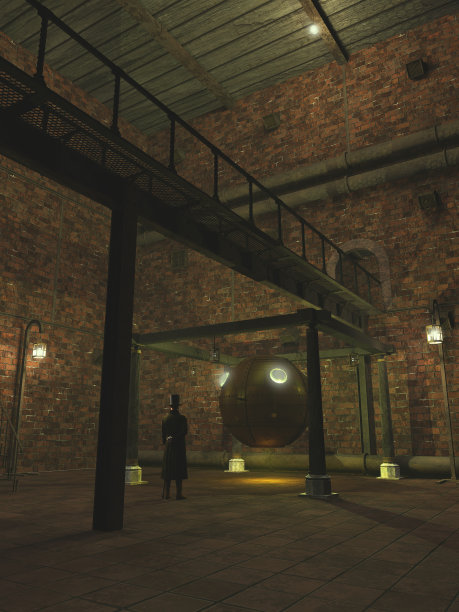 蒸汽朋克发明家和他的实验-幻想插图图片下载