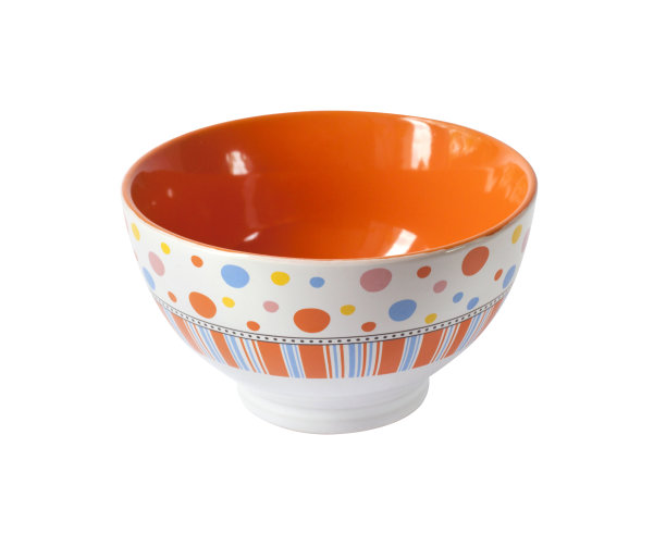 白色背景上的彩色碗图片下载