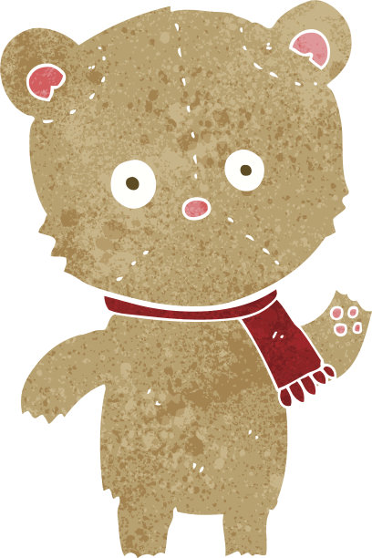 卡通摇摆泰迪熊图片下载