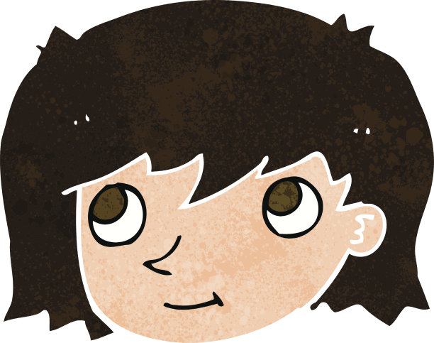 卡通女性面部图片下载