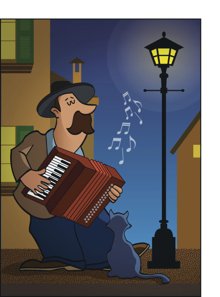 街头音乐家图片下载