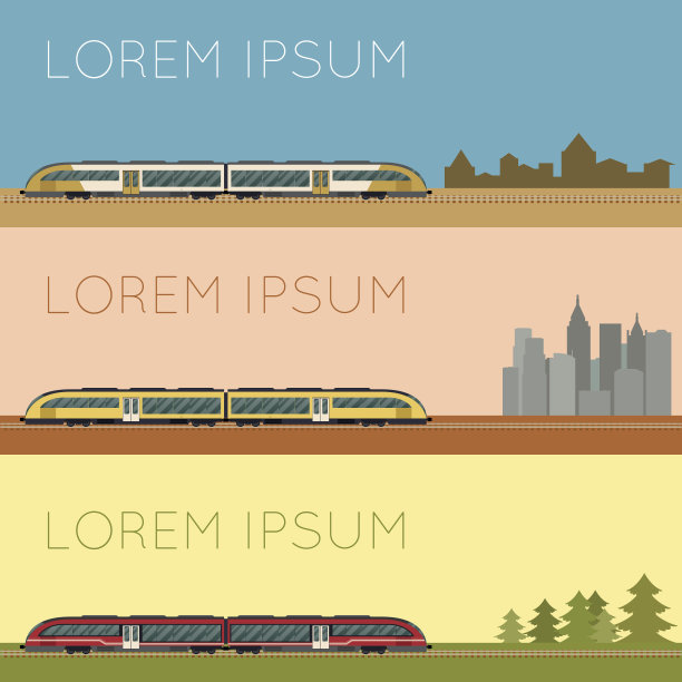 郊区火车的横幅素材图片