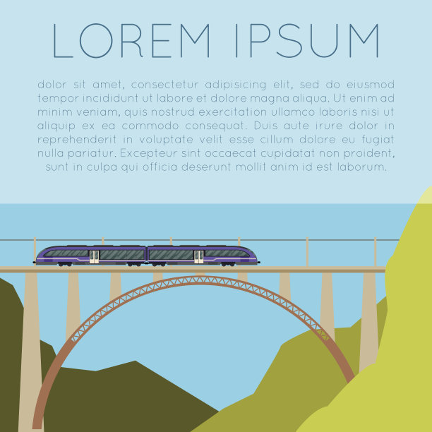 列车上的桥旗图片下载