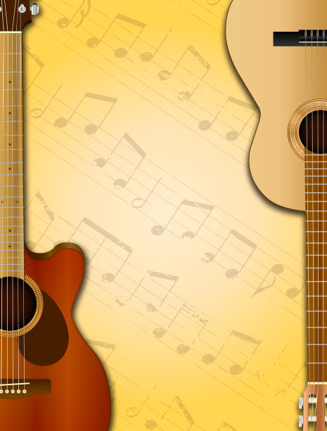 吉他背景图片下载