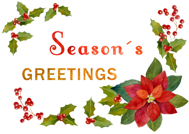 水彩圣诞元素图片下载