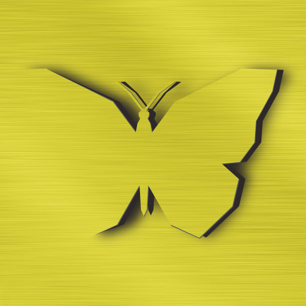 蝴蝶在金属图片下载