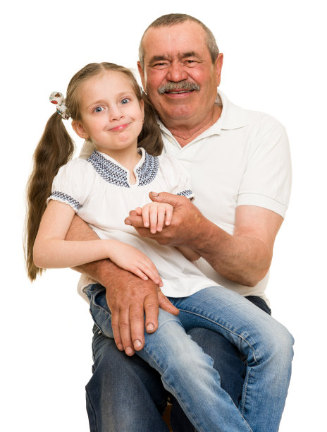 祖父和孙子的肖像图片下载