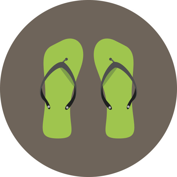 平底拖鞋图标图片下载