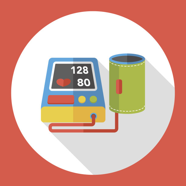 血压监测仪平面图标图片下载