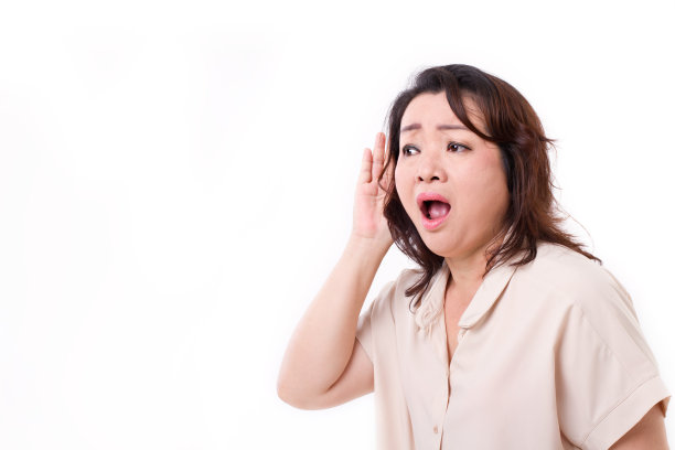 中年妇女听坏消息图片下载