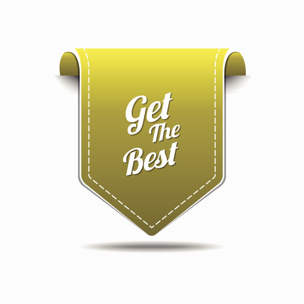 获得最佳黄色矢量图标设计图片下载