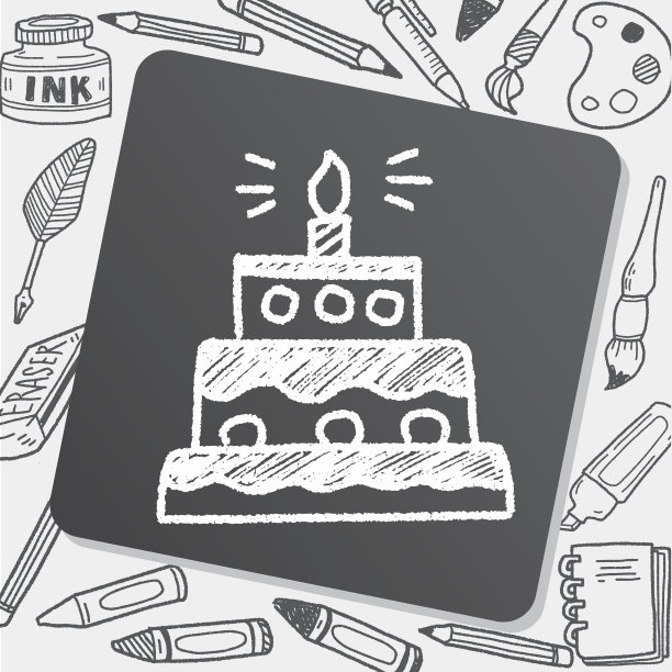 嘟嘟生日蛋糕图片下载