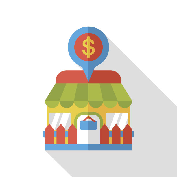 商店GPS搜索平面图标图片下载