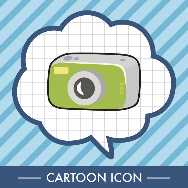 相机主题元素向量，eps图片下载