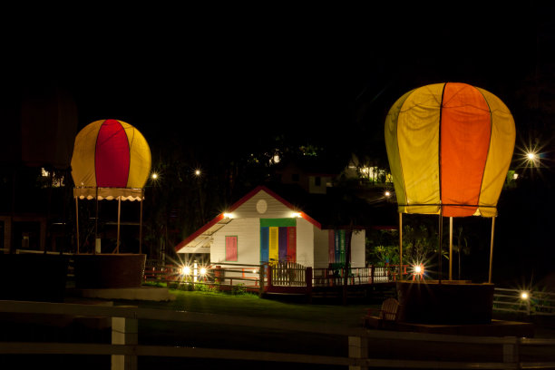 夜花园。图片下载