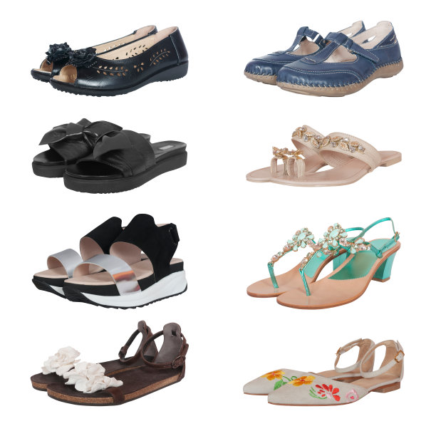 一套女性夏季鞋图片下载