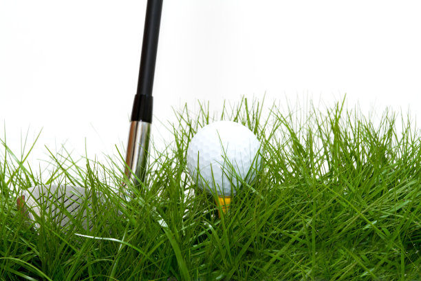 高尔夫球在粗糙区图片下载