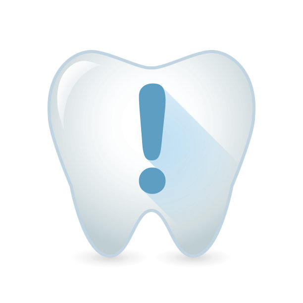 带感叹号的牙齿图标图片下载