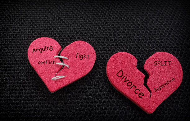 两个分裂的心图片下载