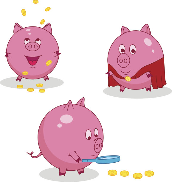 粉红色的猪图片下载