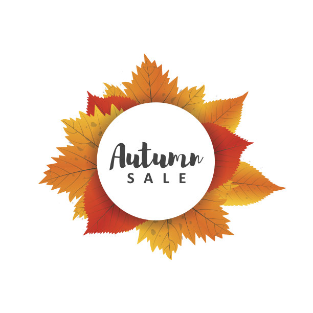 秋季新一季的促销和折扣，优惠和优惠。素材图片