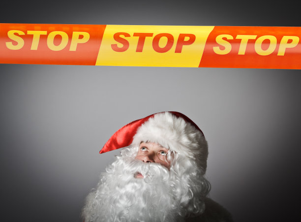 圣诞老人和停止线图片下载
