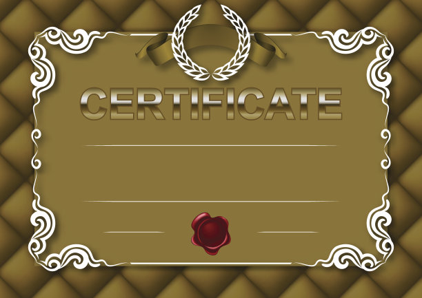 证书、文凭模板优雅素材图片