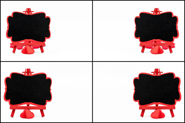 照片拼贴木画架迷你黑板图片下载