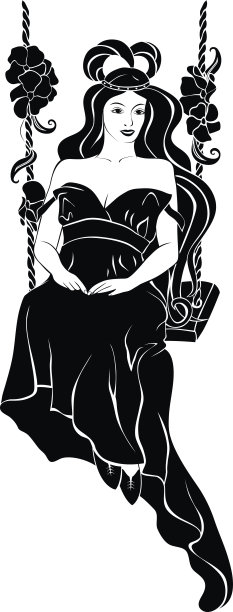 荡秋千的美女图片下载