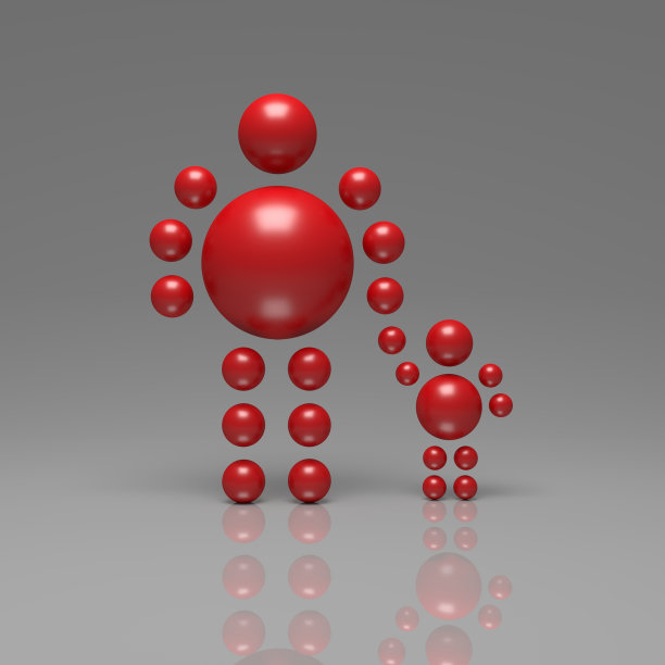 3D抽象球人角色图片下载